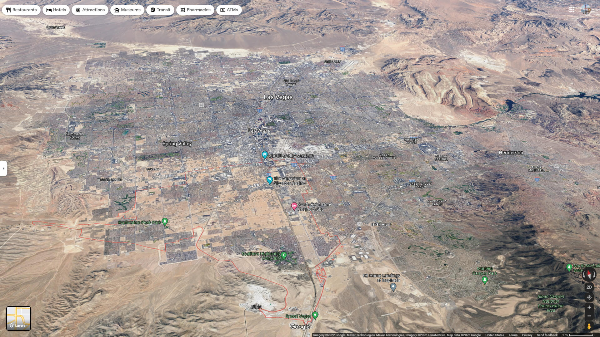 Enterprise Aerial Map Nevada